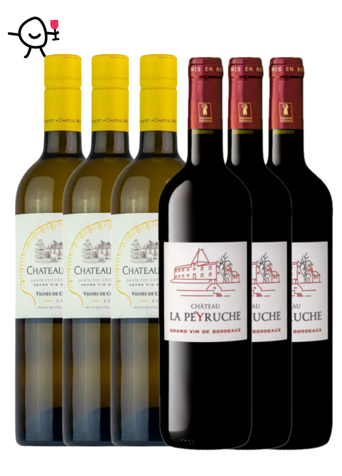 Sommelierskan Bordeauxlåda 3+3