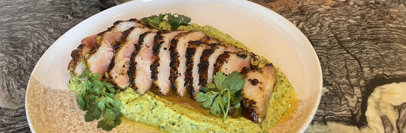 Grillad Pluma med mojo verde