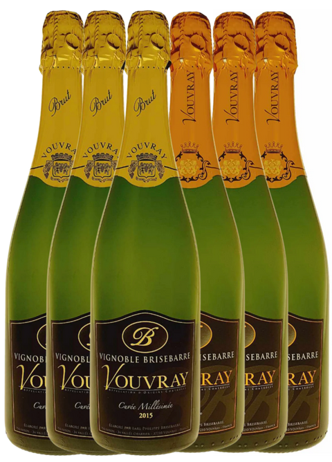 Vignobles Brisebarre - Mousserande från Vouray (6-pack)
